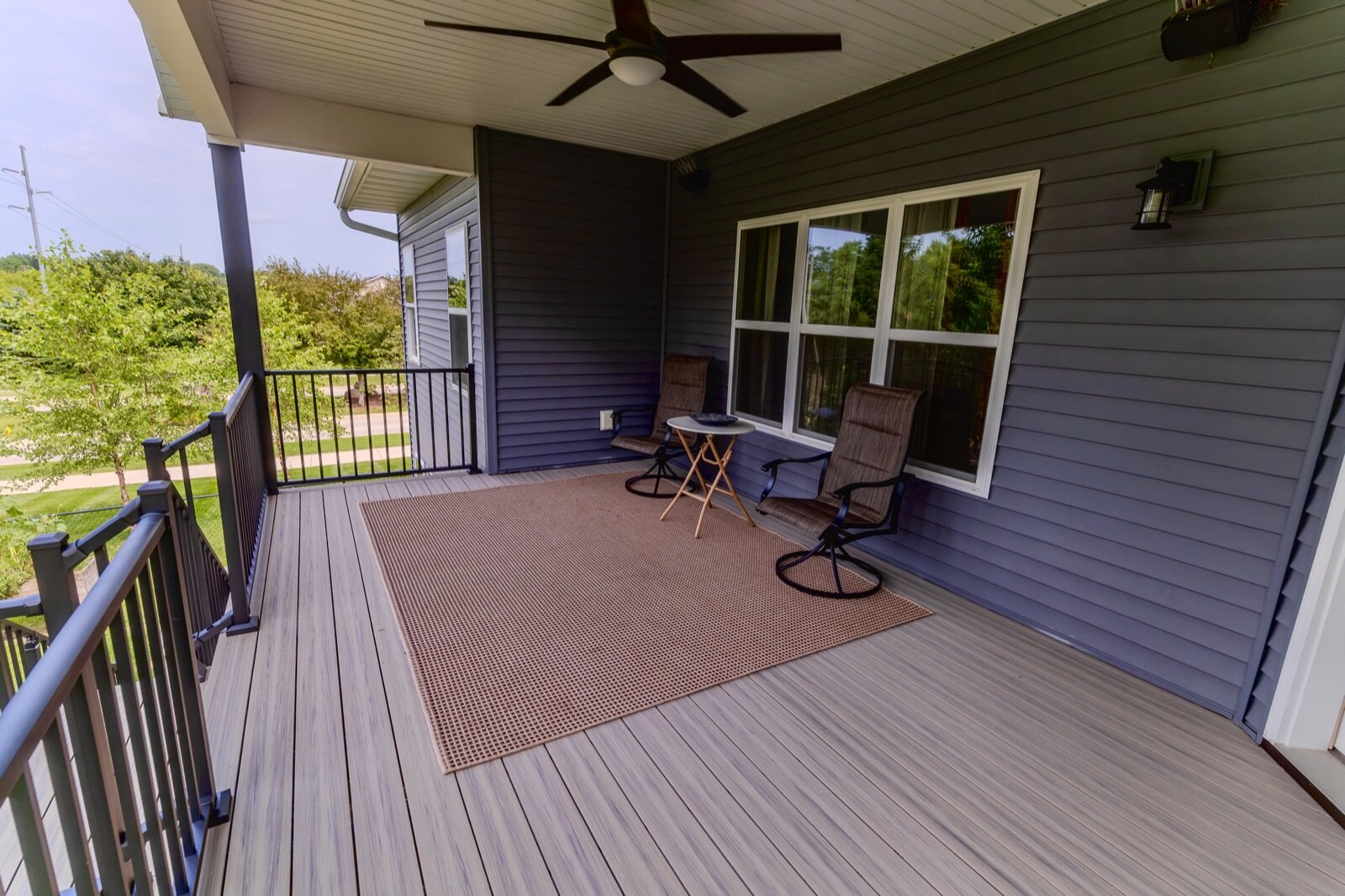 Custom composite deck in Eastern Iowa